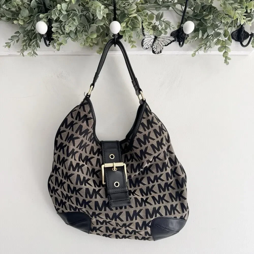 MICHAEL KORS HAMILTON Legacy Large Satchel Bag Croc Embossed Hemp